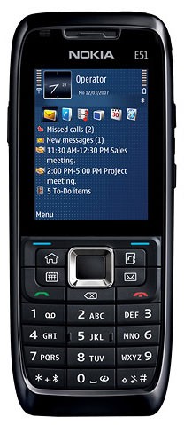 Nokia E51 camera-free photo