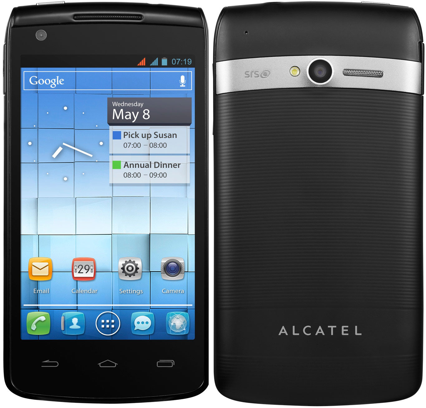 Alcatel One Touch OT-992D - Specs and Price - Phonegg